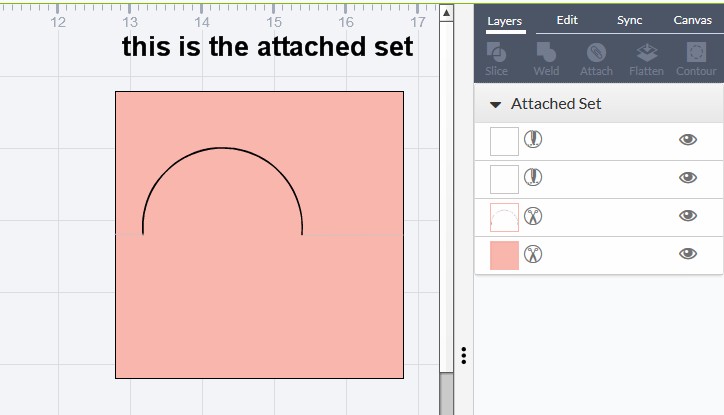 create the template in design space check the
                layers