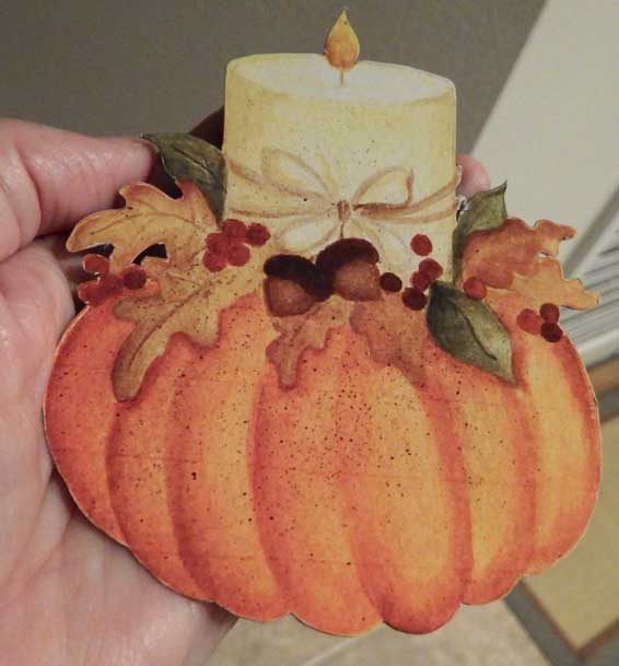 pumpkin with candle
                      magnet cut with cricut explore