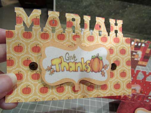 mariah place card